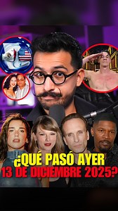 1.3M views · 63K reactions | ¿Qué pasó ayer 13 de Dic?  | Se retiró, Lady Gaga, Tiroteo, Dua Lipa en la posada, Protesta en Venezuela, Alfredo Olivas se va, Falleció el papá, y más. | Charly Galleta News | Facebook