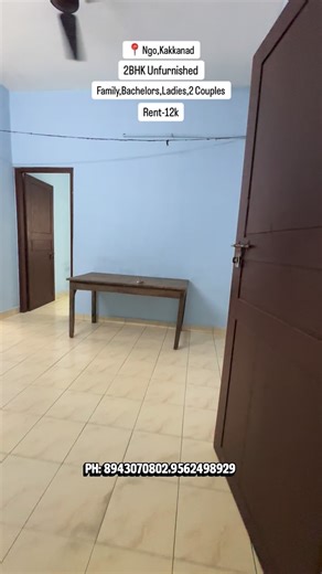 REAL LAND MAKERS on Instagram: "🏠 PROPERTY CODE: 778 ✨ 2 BHK Unfurnished Apartment for Rent 📍 Location: NGO Quarters, Kakkanad 💰 Rent: ₹12,000 / month 👥 Tenants Allowed: ✔️ Family ✔️ Bachelors ✔️ Ladies ✔️ 2 Couples 🏠 Property Details: • Unfurnished • Bike Parking Only 🏍️ 📞 More Details – Contact Now: ☎️ 8943070802 ☎️ 9562498929 . . . . . . . #rent #house #kakkanad #apartment #ernakulam"