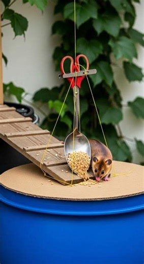 Shocking! Kitchen tools turn trap, mouse caught in seconds #mousecontrol #kitchentips #pestcontrol