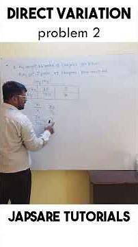 Direct Variation Explained with Simple Example | Class 8–10 Maths #directvariation #mathsconcepts