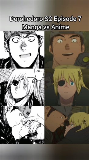 Dorohedoro S2 Episode 7 (1/2) - Manga vs Anime #dorohedoro #manga #anime #edit