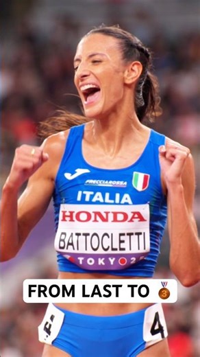 She goes from last to the 🥉 in two years time 🤯 #worldathleticschamps #italy #comeback #motivation