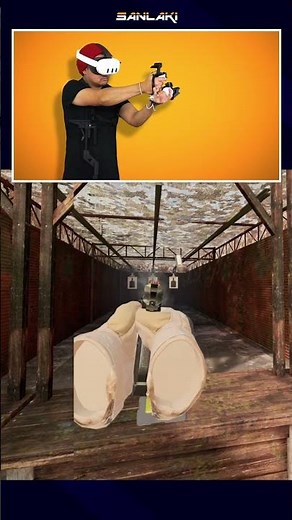 Reloading and using grenades with Quest 3 VR stock