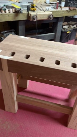 New workbench ready to be oiled #workbench #woodworking