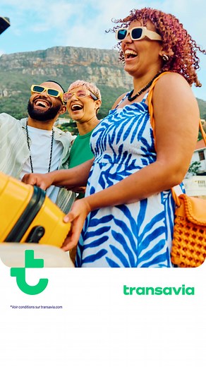 Jusqu'à -35% sur 100 000 sièges au départ de France. Profitez de l’offre du 03 au 11 novembre ! ✈️ | Transavia