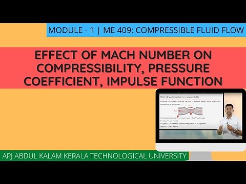 Effect of Mach number on compressibility, Pressure coefficient, Impulse function