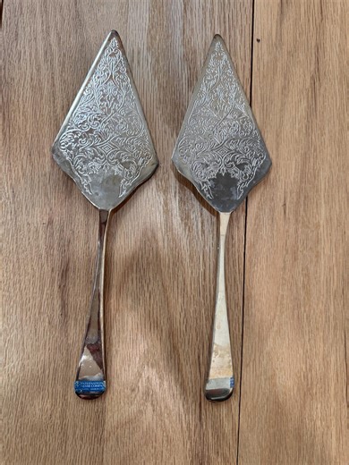 Vintage International Silver Cake Server Set, Ornate Floral Silver Plate Pie Cutter - Etsy