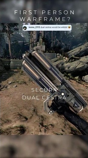 SECURA DUAL CESTRA - Warframe FPS? #warframe #viral #fyp #skidmanstudio