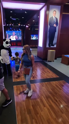 My Son Meets The Panda from the Jimmy Fallon Ride! 🐼