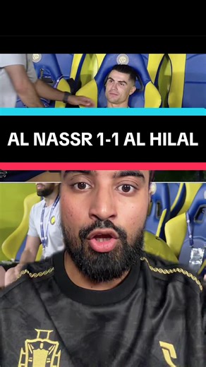 Al Nassr 1-1 Al Hilal full time reaction highlights Saudi pro league title race #alnassr #alhilal #cristianoronaldo #bento #ronaldo Bento goal