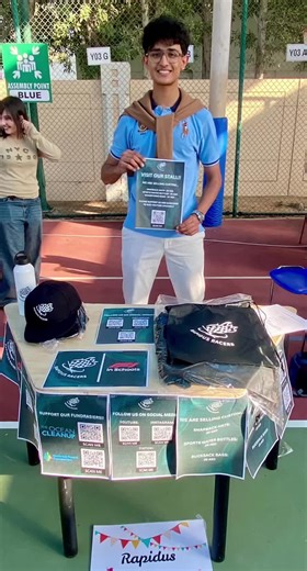 RAPIDUS RACERS AT THE JC AND JPS SPRING FAIR WE MADE 430 AED SELLING OUR CUSTOM MERCH 100% OF OUR PROFIT WILL BE DONATED TO OUR DEDICATED FUNDRAISERS!!! #f1inschools #enterprise #charity