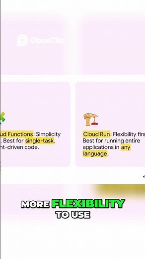 Cloud Run vs. Cloud Functions:Key Differences Explained #cloudrun #generativeai #serverlesscontainer