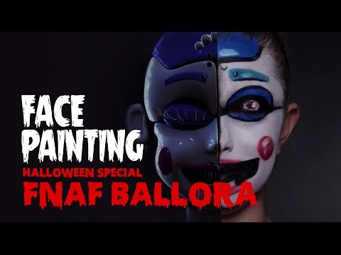 Ballora FNAF: Sister Location Halloween Make Up Tutorial | Face Painting | KidsOn7