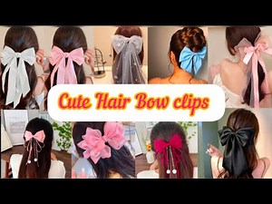Trending Cute Bow Hair (Handmade) Clips in different color & designs/Hairstyle Ideas 2025