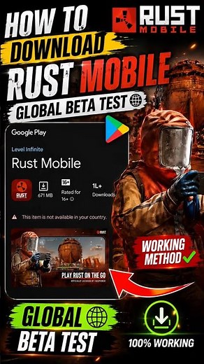 How To Download Rust Mobile global beta test If It's Not Available In Your Country