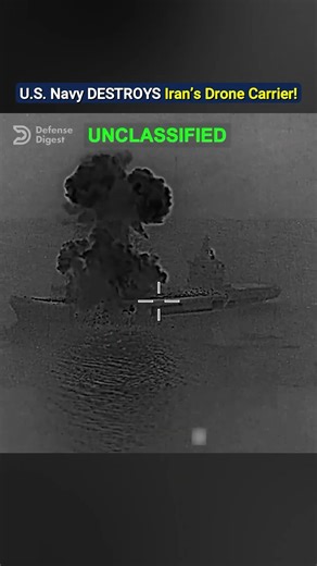 U.S. Navy DESTROYS Iran’s Drone Carrier Shahid Bagheri!