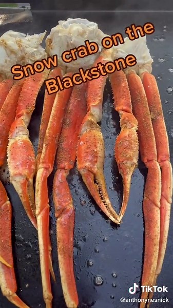 Crab Legs Cooked on a Blackstone Griddle