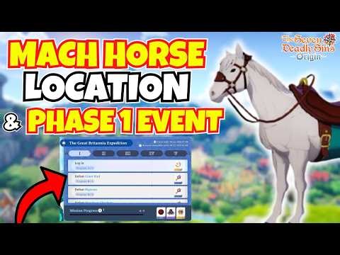 How to Capture Horse in Seven Deadly Sins Origin - Location & Great Britannia Expedition Phase 1