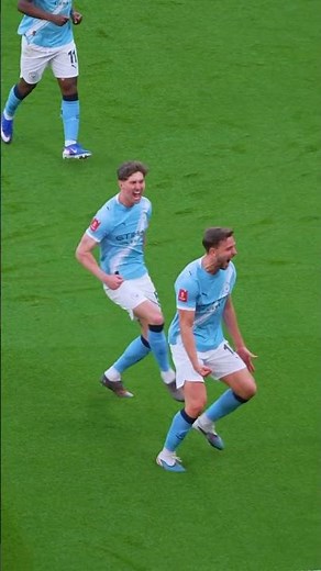 Nico with an absolute SCREAMER ☄️ #nico #goals #mancity #facup #football #slowmotion #wow
