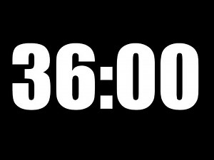 36 Minute Timer ⏱️ Countdown with Alarm