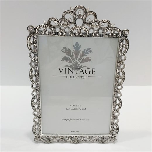 Jeweled Picture Frame Faux Diamonds Vintage Collection 5" X 7" Image - Etsy