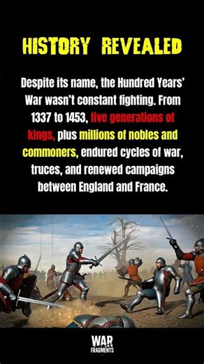 The Hundred Years’ War Wasn’t Constant — Five Generations Lived Through It