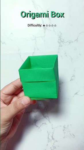 Origami Box tutorial | Easy & Useful Paper Box from One Square Sheet