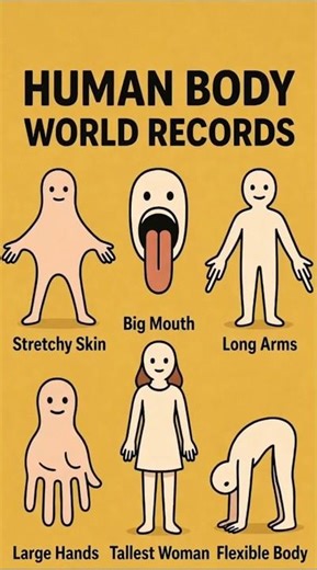 🧬 Human Body World Records | Most Unusual Physical Features