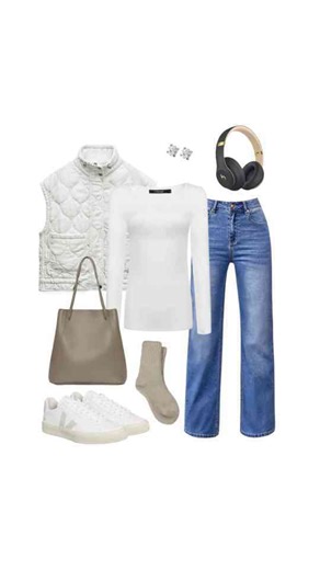 Simple Outfits With Quilted Jackets and Vests