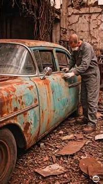 Abandoned Rusty Car 360° View | Old Vintage Car Before Restoration 🚗 #restoration