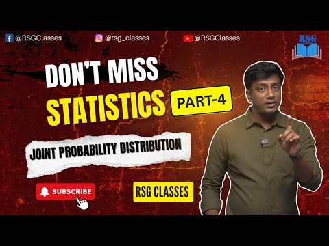Joint Probability Part-4: Statistics Made Simple | Explained | Rahul Sir | RSG Classes
