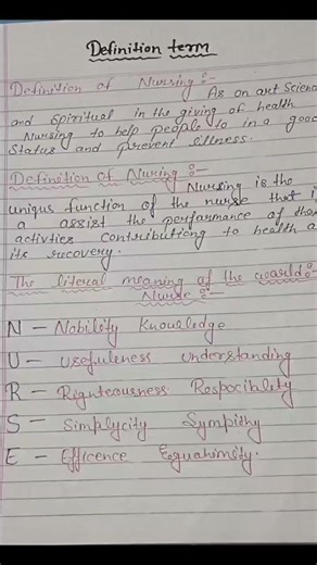 Definition and full form the narsing rol......##