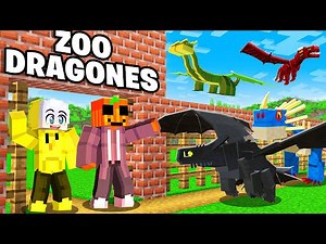 I made a DRAGON ZOO in Minecraft!