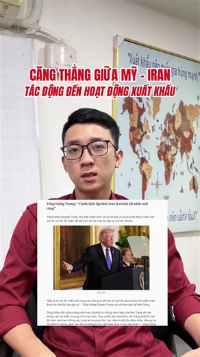 Căng thẳng giữa Hoa Kỳ và Iran đang tác động mạnh đến thương mại toàn cầu Nhưng trong khủng hoảng luôn có cơ hội. Những ngành có thể hưởng lợi: • Lương thực – thực phẩm • Ngành y tế • Dược liệu & sản phẩm tự nhiên Đây lại chính là thế mạnh của Việt Nam với nguồn nông sản, thảo dược và thực phẩm dồi dào. Ai làm xuất khẩu cần nhìn thấy điều này: Biến động thế giới không chỉ là rủi ro – mà còn là cơ hội cho những quốc gia có nguồn hàng mạnh #dnaexport #timkhachxuatkhau #xuatnhapkhau #export