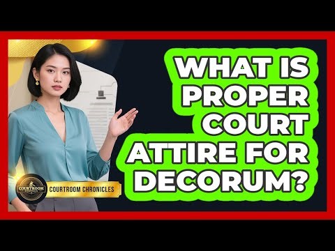 What Is Proper Court Attire For Decorum? - Courtroom Chronicles