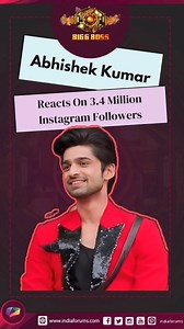 137K views · 4.5K reactions | Bigg Boss 17 runner-up Abhishek Kumar reacts to his followers on Instagram. And his journey from 5 lakh to 3.4 millions of followers. Cheers to 3.4 million! ♥️ . . . #AbhishekKumar #BiggBoss17Finale #BiggBoss17GrandFinale #Top2 #BB17 | India Forums | Facebook