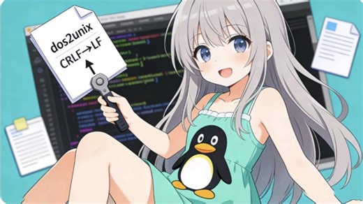 linux的dos2unix命令详解。