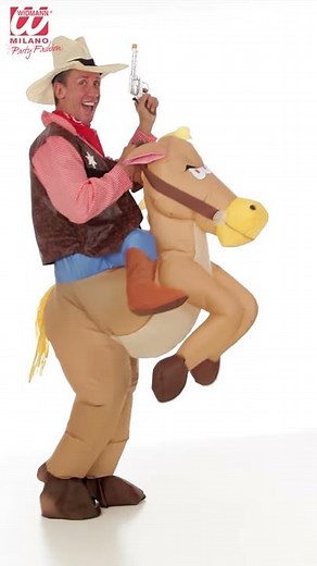75504 - "HORSE" (airblown inflatable costume with bridle & hat)
