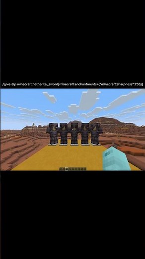netherite sword sharpness 255 (the command is recomended you check the description)