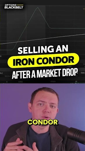 Selling An Iron Condor After Market Drop #OptionsTrading