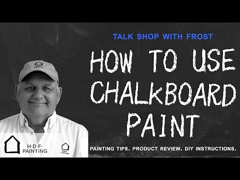 How to paint chalkboard paint | Turn any wall into a Blackboard