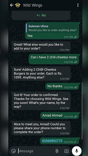 I Made a Whatsapp Chatbot for a Fast Food Restaurant
