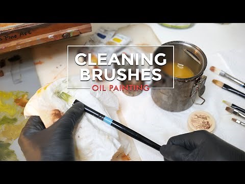 How to Clean Oil Paint Brushes | Oil Painting Brush Care