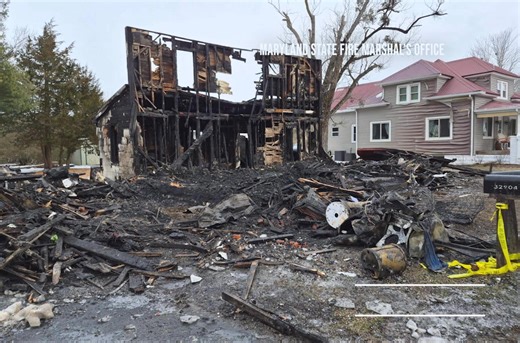 ICYMI: Photos from the scene of an overnight house fire on the Eastern Shore that left two people dead, and an off-duty firefighter who tried helping hospitalized. https://www.wmar2news.com/news/region/eastern-shore/two-dead-after-fire-engulfs-parsonburg-home-off-duty-firefighter-who-tried-helping-flown-to-hospital | WMAR-2 News Baltimore
