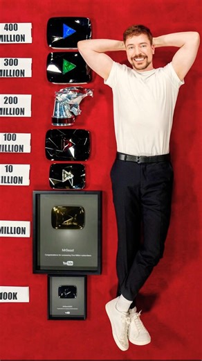 LAS PLACAS DE YOUTUBE DE MR BEAST 😱🔥 #shorts #youtube #mrbeast #placasdeyoutube #morenoyt