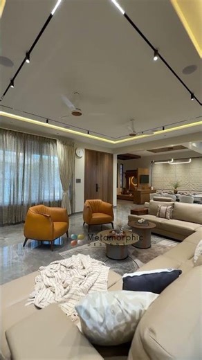 Inside a Luxury Bungalow Living Room in Pune | Modern Interior Design Tour
