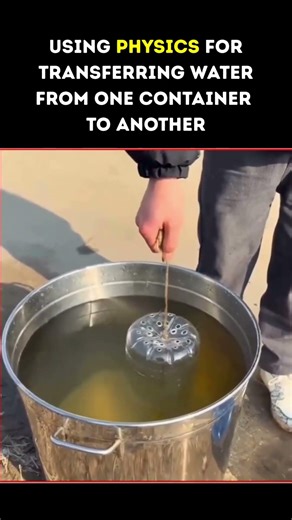 USING PHYSICS FOR TRANSFERRING WATER FROM ONE CONTAINER TO ANOTHER || #physics #physicsinreallife