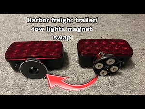 Harbor Freight wireless Trailer & Tow Lights ( MAGNET 🧲 SWAP) 65 lb magnet