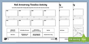 Neil Armstrong Timeline Activity Sheets