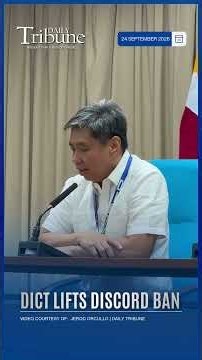 DICT LIFTS DISCORD BAN.